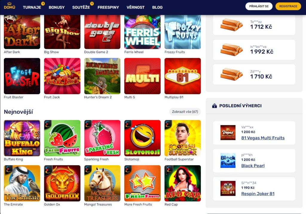 Forbes Casino hry