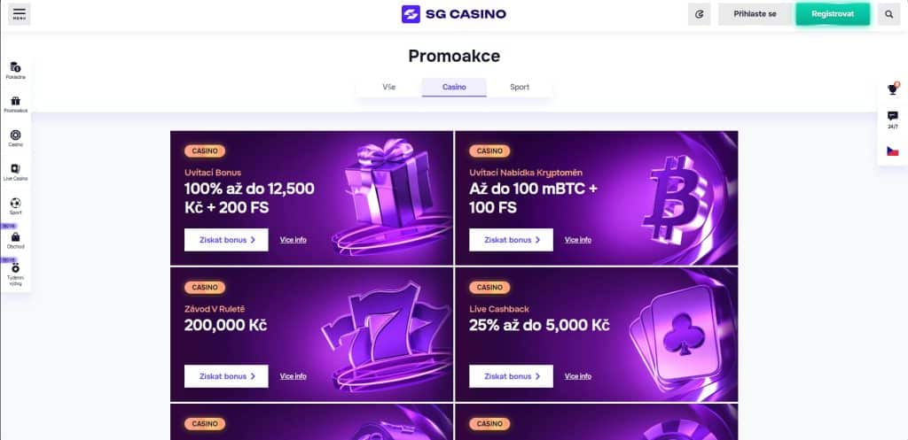 sgcasino bonusy