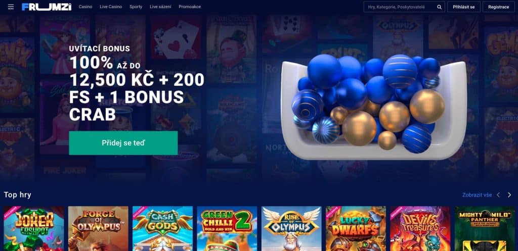 Frumzi casino Česká republika