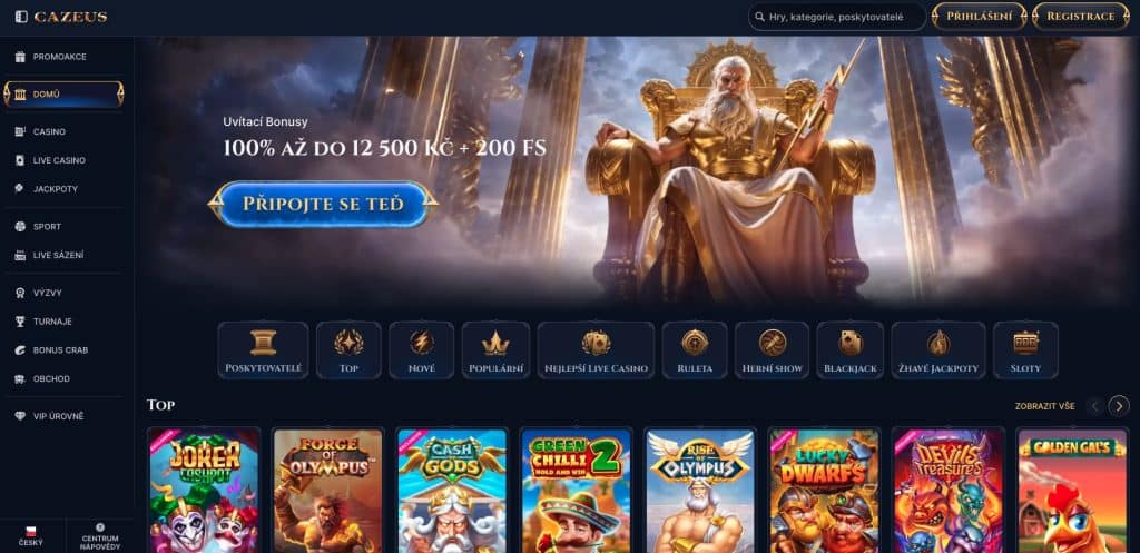 Cazeus casino Česká republika