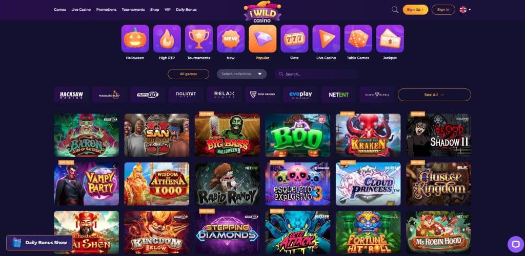 iWild hrací automaty