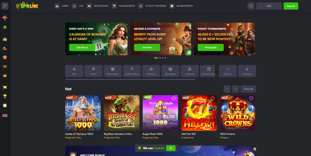 Spinline casino Česká republika