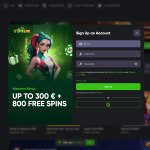 Spinline casino registrační formulář