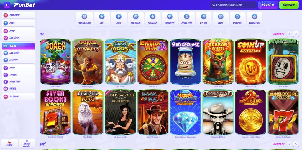 Funbet casino hrací automaty
