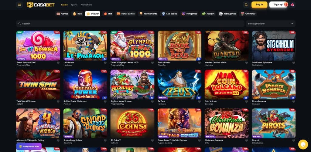 Casabet casino hrací automaty
