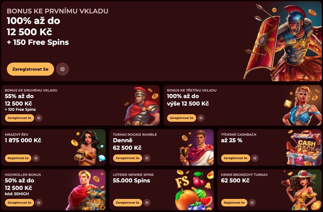 Romancasino bonusy