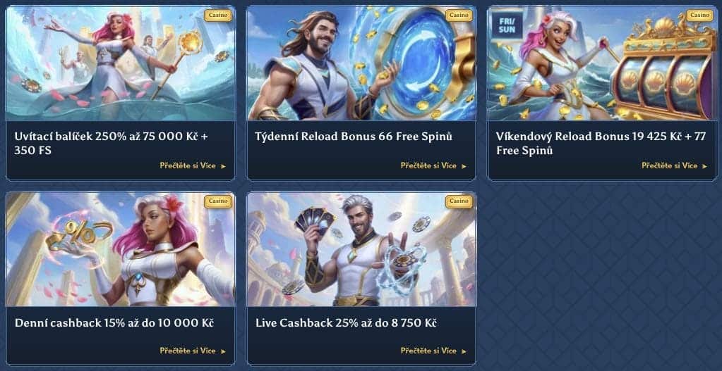 Casea casino bonusy
