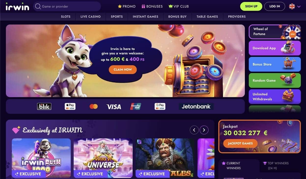 Irwin casino Česká Republika